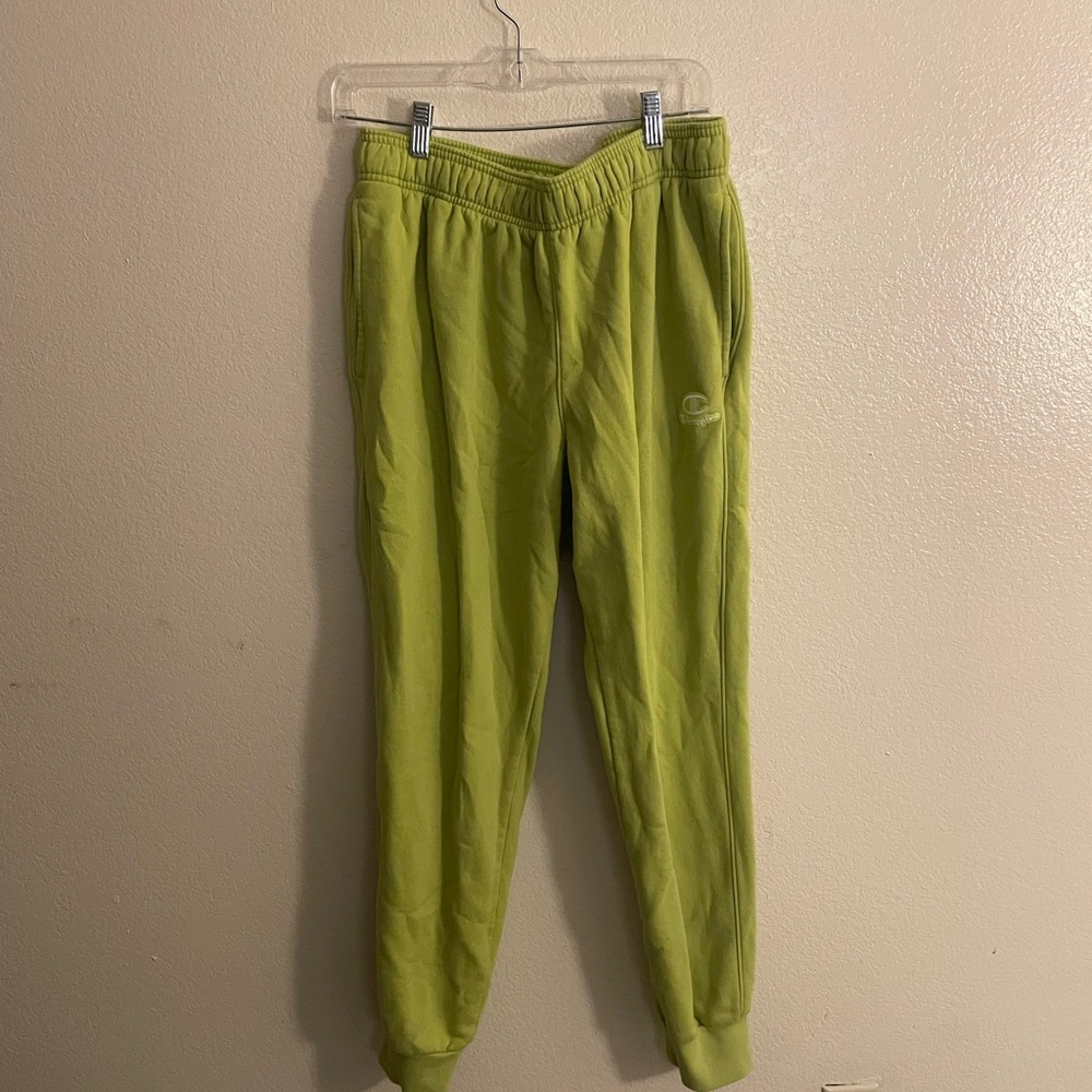 Champion Classic Lime Green Fleece Pants